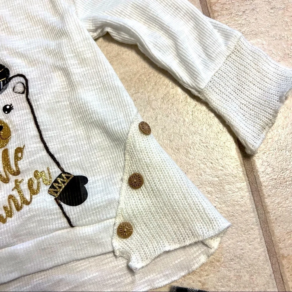 RARE EDITIONS 2-piece Teddy Bear outfit baby 24M